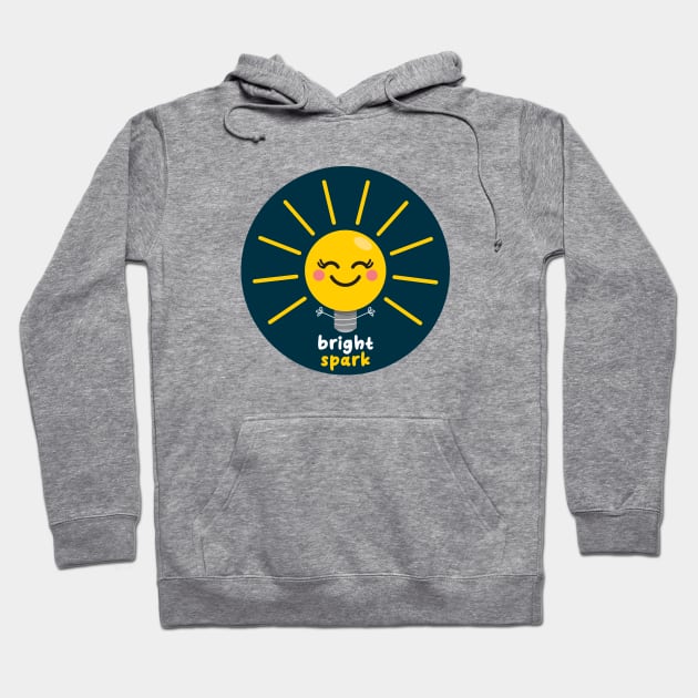 Bright Spark - Clever You! Hoodie by VicEllisArt